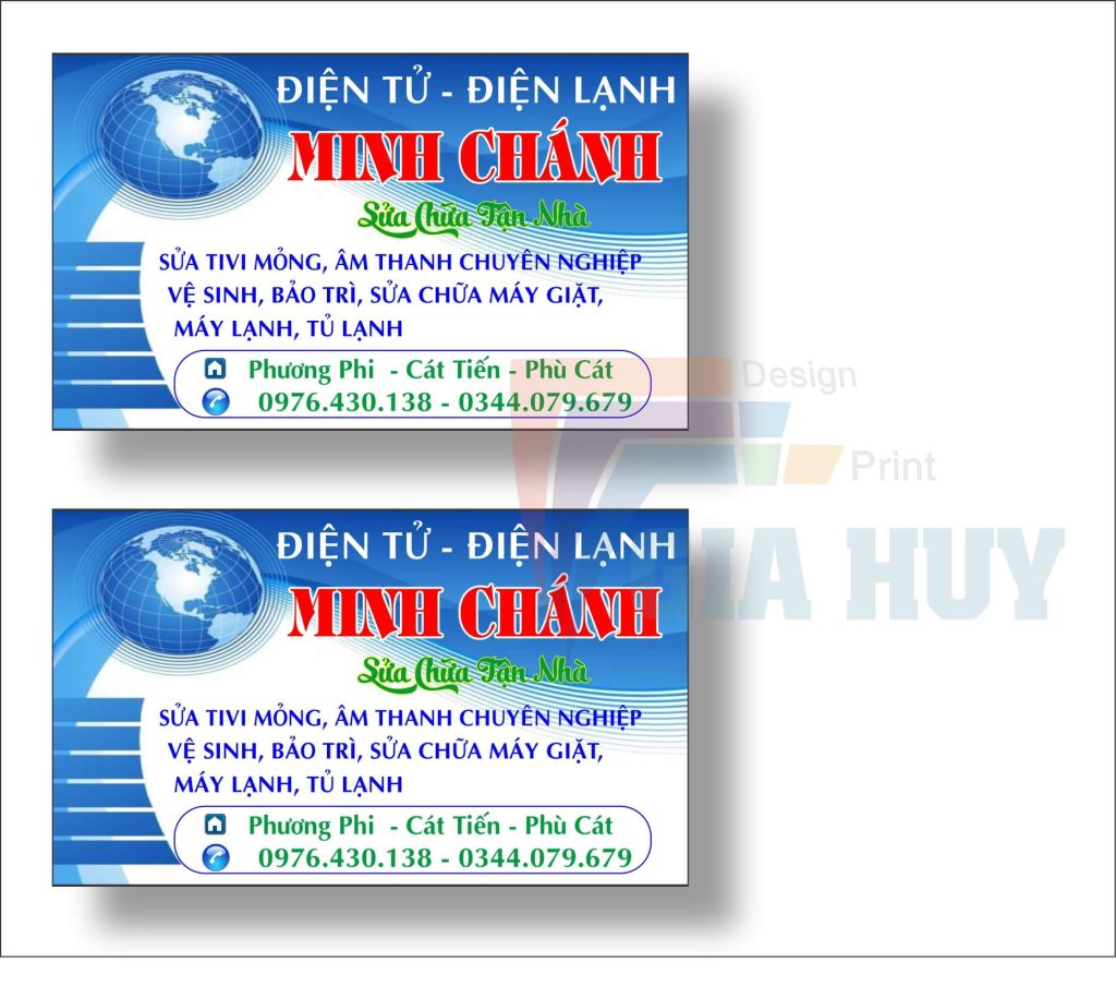 in danh thiếp long an