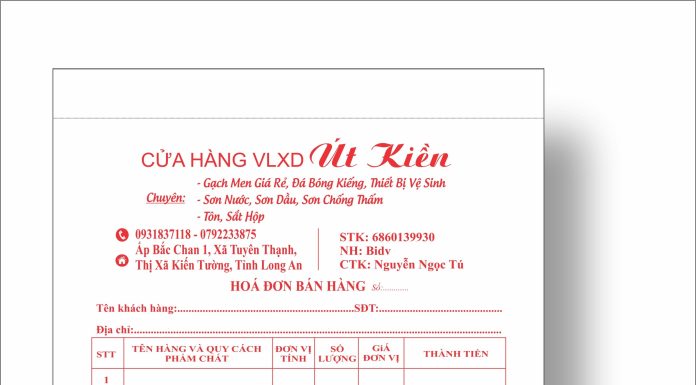 in hóa đơn long an