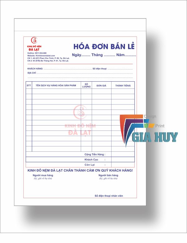 in hóa đơn giá rẻ