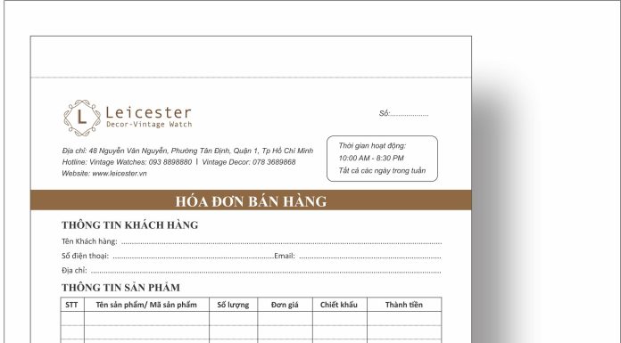 dịch vụ in hóa đơn