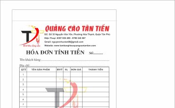 in hóa đơn giá rẻ