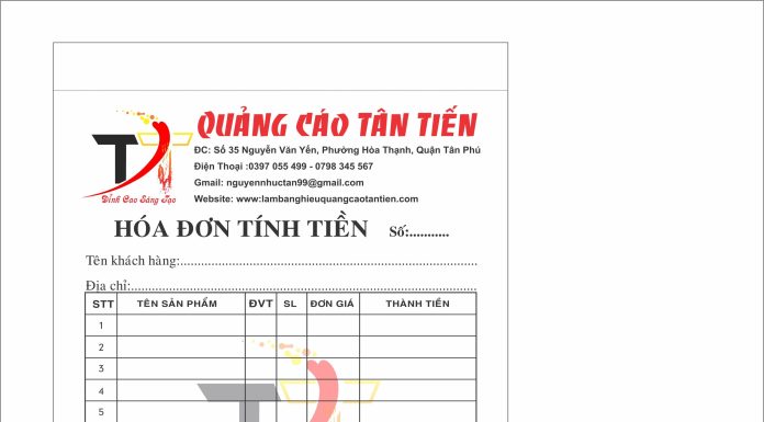 in hóa đơn giá rẻ