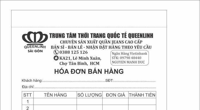 In Hóa Đơn Giá Rẻ – In Nhanh, Hợp Lệ, Giao Tận Nơi in hóa đơn giá rẻ