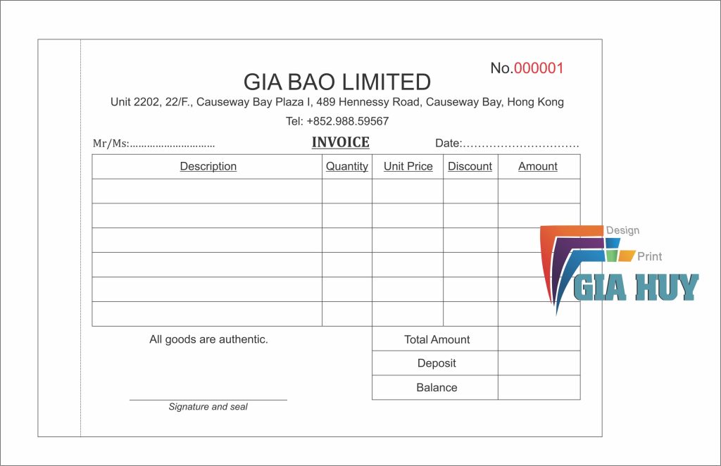 in hóa đơn giá rẻ quận 10
