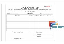 in hóa đơn giá rẻ quận 10