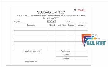 in hóa đơn giá rẻ quận 10