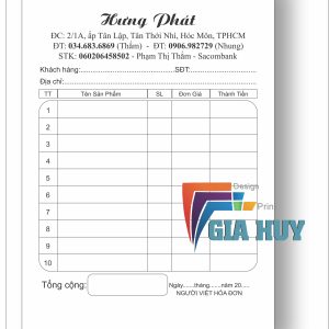in hóa đơn bán lẻ tây ninh