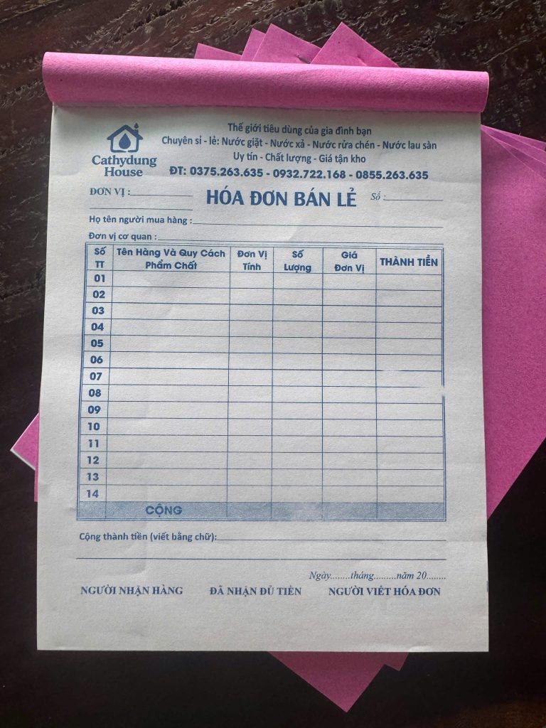 in hóa đơn vĩnh lộc