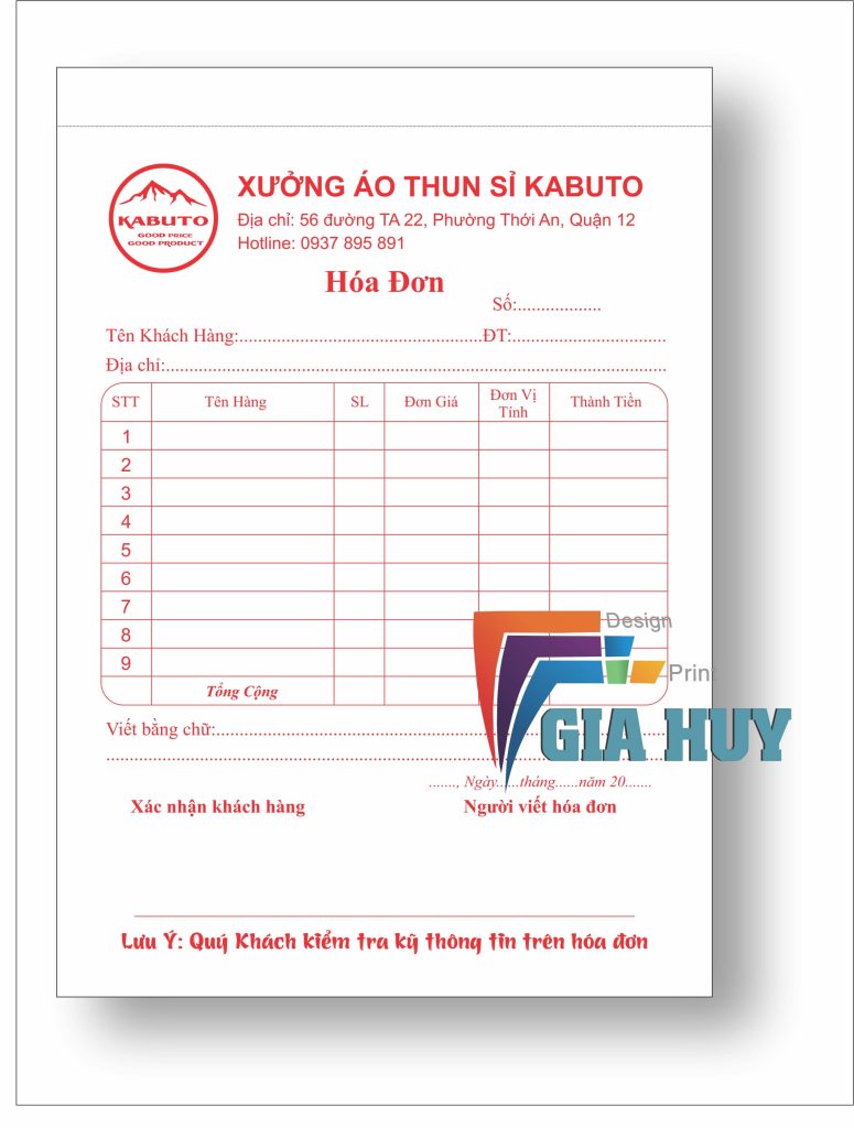 in biên nhận tây ninh