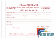 in biên nhận cầm đồ long an