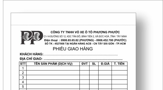in-hoa-don-tiem-sua-xe-long-an