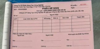 in phiếu công nghệ sợi con