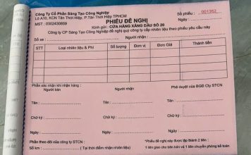 in phiếu công nghệ sợi con