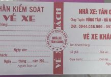 in phiếu giữ xe long an