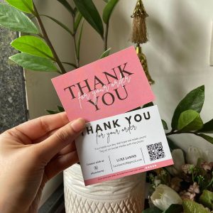 in thẻ cảm ơn quán cà phê Tây Ninh