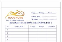 in hóa đơn nhà trọ tây ninh