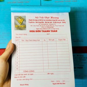 in hóa đơn bán lẻ 2 liên