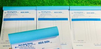 In hóa đơn cửa hàng điện nước