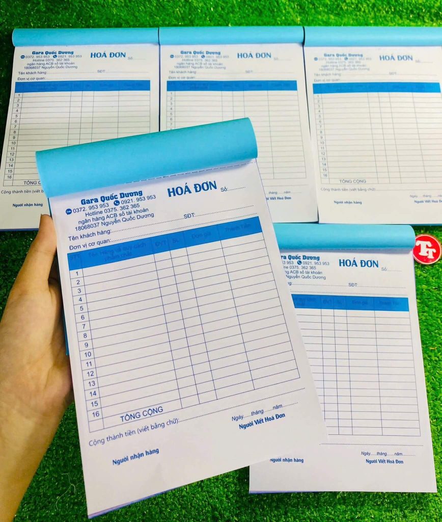 In hóa đơn cửa hàng điện nước