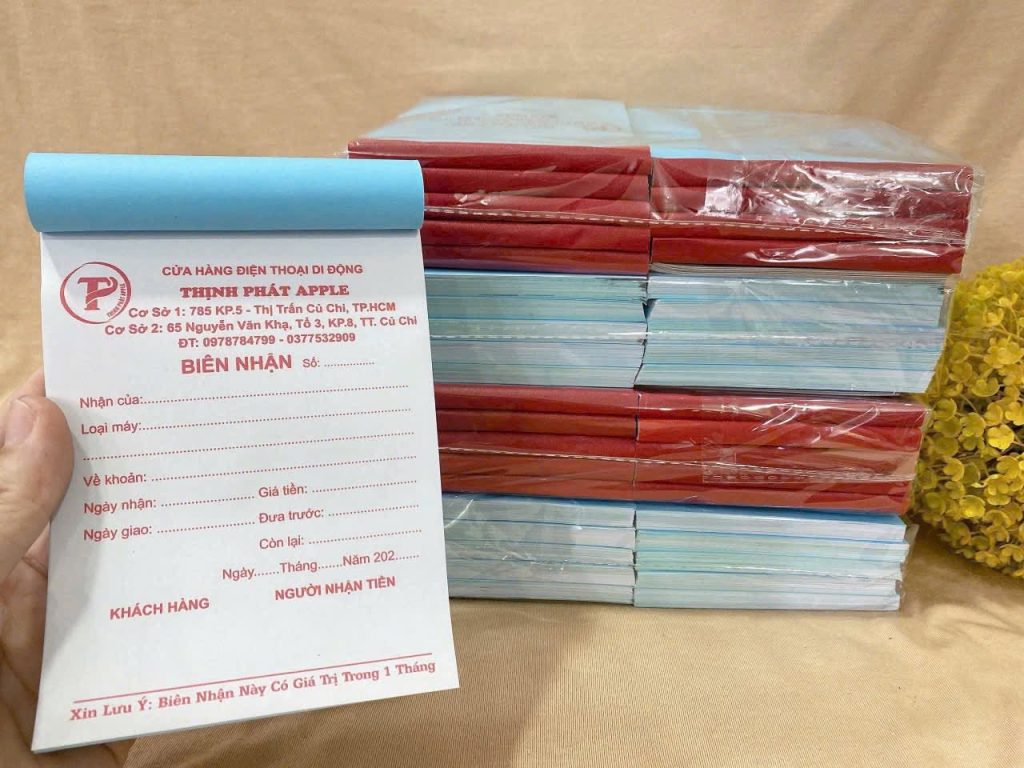 Mẫu hóa đơn bán hàng in theo yêu cầu tại Vũng Tàu