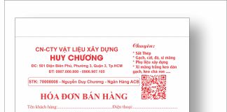 In hóa đơn vật liệu xây dựng